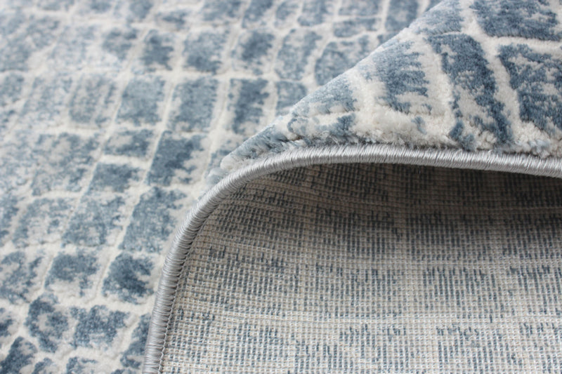 Kecia Blue/cream Rug 5'3\" X 7'3\" Area Rug