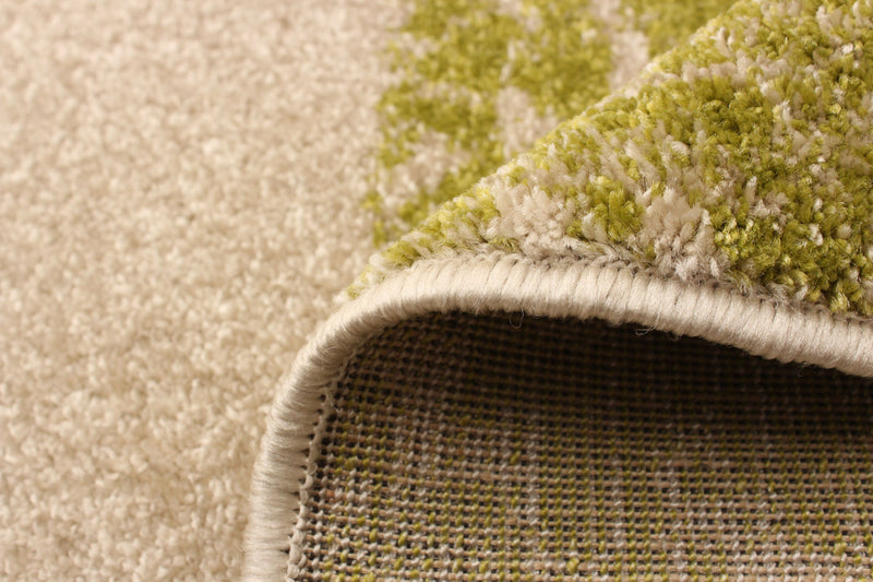Ellegance Ivory / Green 6'7\" x 9'6\" Area Rug