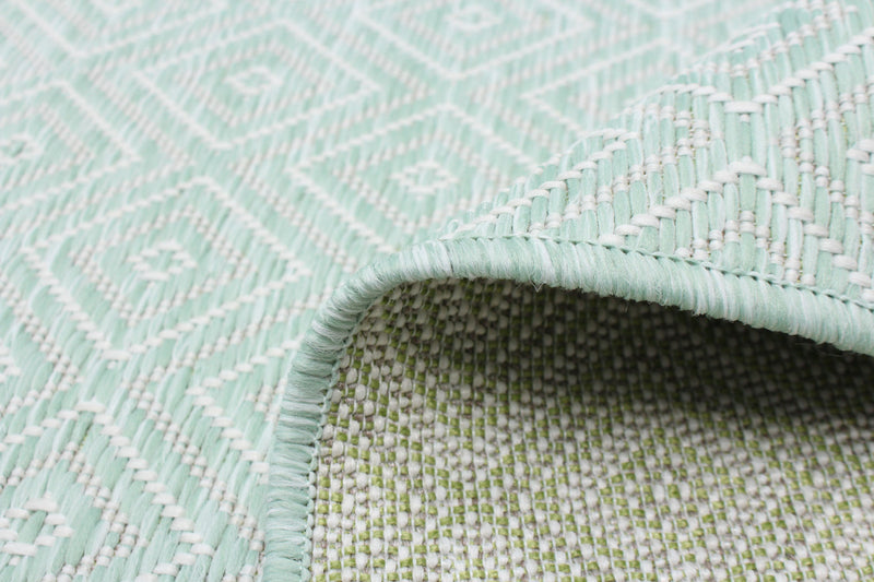 Neisha Diamond Mint Rug 5'3\" X 7'3\" Area Rug