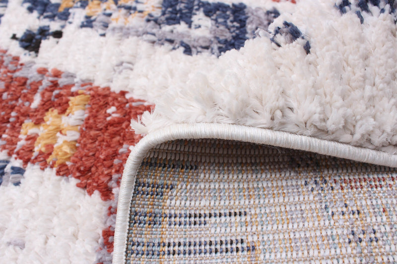 Paloma Quashqai White Area Rug - 5'3\" x 7'3\"