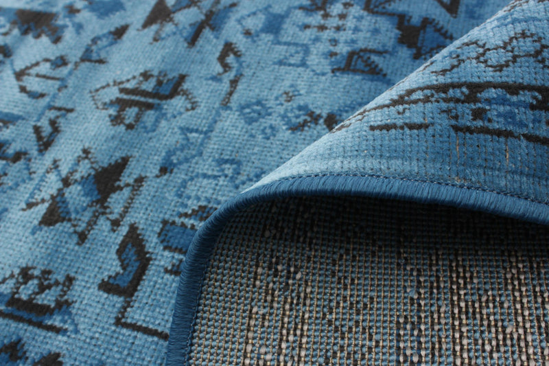 Awena Blue 6'7\" x 9'6\" Area Rug