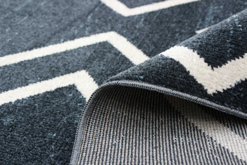 Kenza Blue Machine Washable Area Rug - 8'0\" x 10'0\"