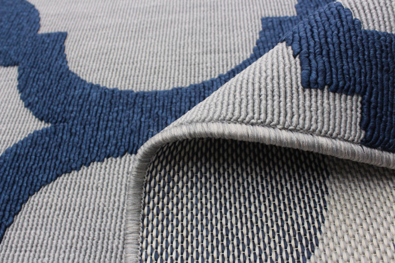 Sophie Grey-Navy Area Rug - 5'3\" x 7'7\"