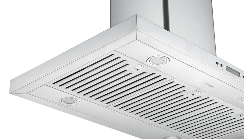 Ancona IRB636 36\" Island Stainless Steel Range Hood - AN-1407