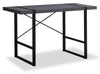 Avery 49\" Reclaimed Wood Look Office Desk - Dark Grey