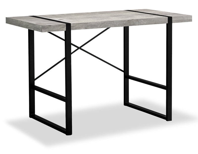 Avery 49\" Reclaimed Wood Look Office Desk - Grey