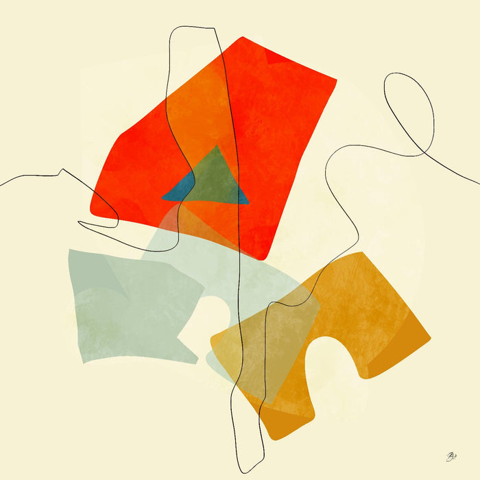 \"Mid Century Geometric\" Giant Art 72x72 Wall Art