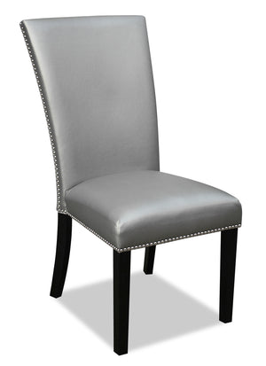 Cami Dining Chair with Velvet Fabric - Grey