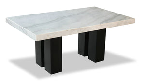 Cami Dining Table with Genuine Marble Top, 70
