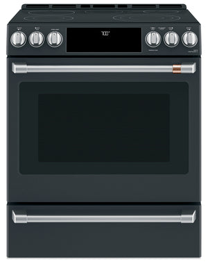 Cafe 5.7 Cu. Ft. Smart Electric Range with True European Convection - Matte Black - CCES700P3MD1