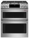 Cafe 6.7 Cu. Ft. Smart Gas Range with True European Convection and Self Clean Racks - Stainless Steel - CCGS750P2MS1