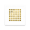 \"Golden Spots White\" Matted and Framed White 36x36 Wall Art