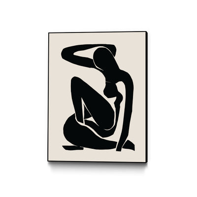 "Untitled" Canvas Framed Black 30x40 Wall Art