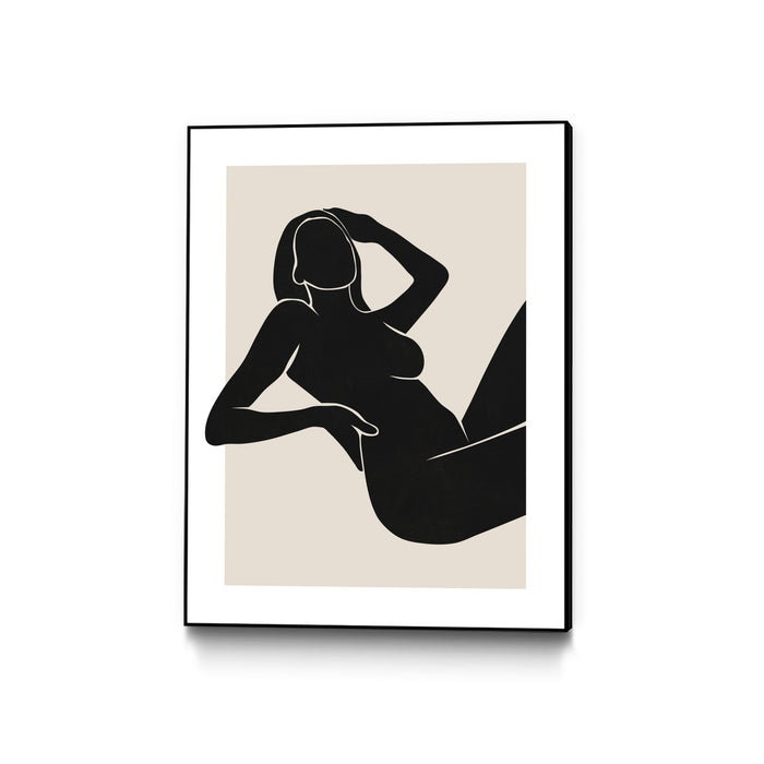 \"Untitled\" Canvas Framed Black 24x32 Wall Art