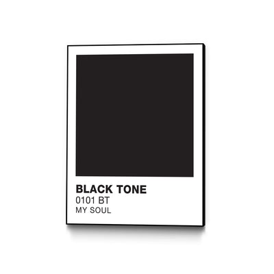 "Black Tone " Canvas Framed Black 24x32 Wall Art