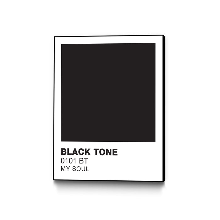 \"Black Tone \" Canvas Framed Black 18x24 Wall Art