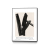 \"Reconstruction\" Canvas Framed Black 18x24 Wall Art