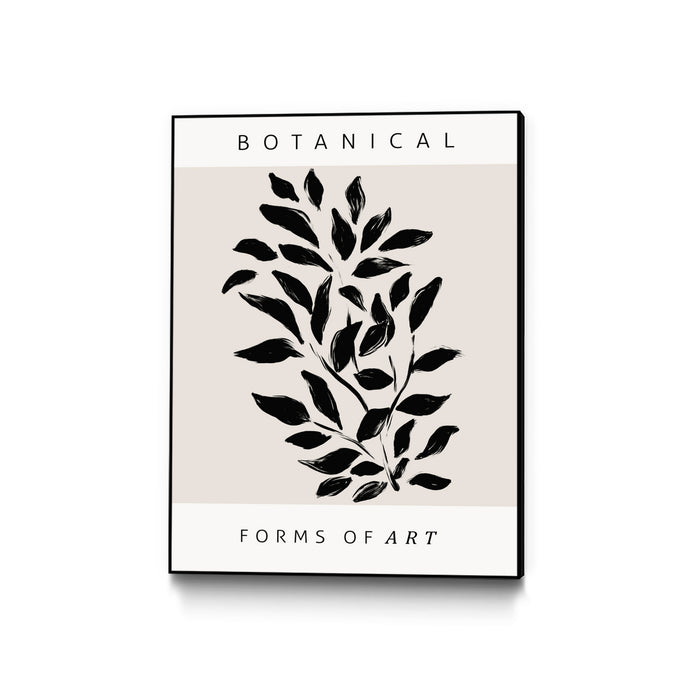 \"Forms Of Art\" Canvas Framed Black 18x24 Wall Art