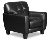 Curt Genuine Leather Chair - Black 