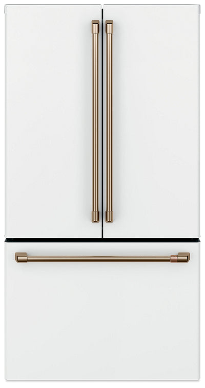 Café 23.2 Cu. Ft. French-Door Counter-Depth Refrigerator - CWE23SP4MW2 - Refrigerator in Matte White