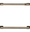 Café Dual-Drawer Refrigerator Brushed Bronze Handle Set - CXMA3H3PNBZ