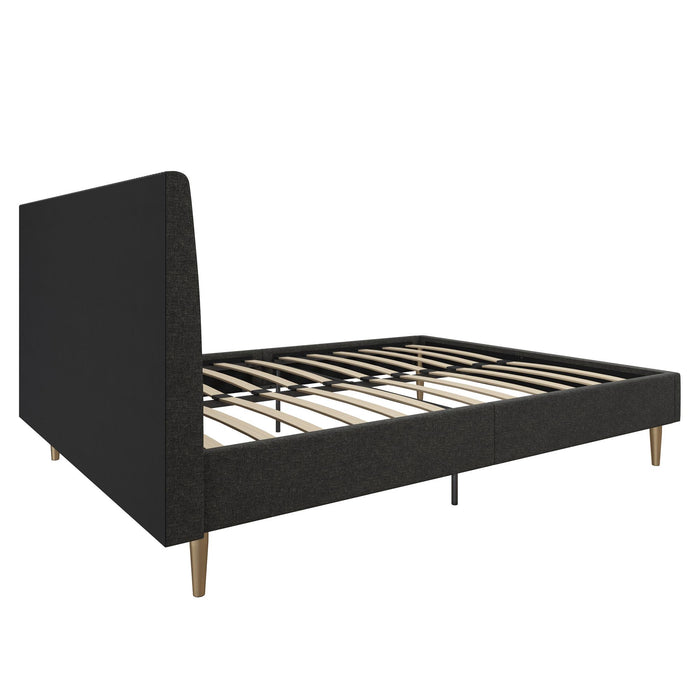 Mr. Kate Daphne Full Upholstered Bed - Dark Grey