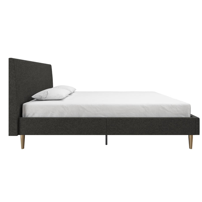 Mr. Kate Daphne Full Upholstered Bed - Dark Grey