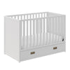 Little Seeds Haven 3-in-1 Convertible Storage Crib - White