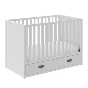 Little Seeds Haven 3-in-1 Convertible Storage Crib - White