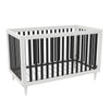 Little Seeds Rowan Valley Flint 3-in-1 Crib - White/Black