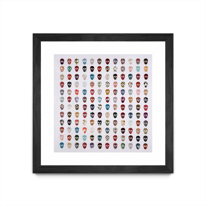 \"Gorgeous Crowd\" Matted and Framed Black 36x36 Wall Art