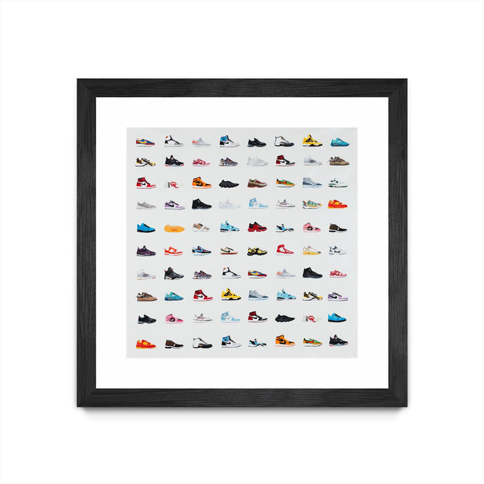 \"Life Is Short Buy The Shoes\" Matted and Framed Black 30x30 Wall Art