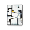 \"The A Line Ii\" Canvas Framed Black 18x24 Wall Art