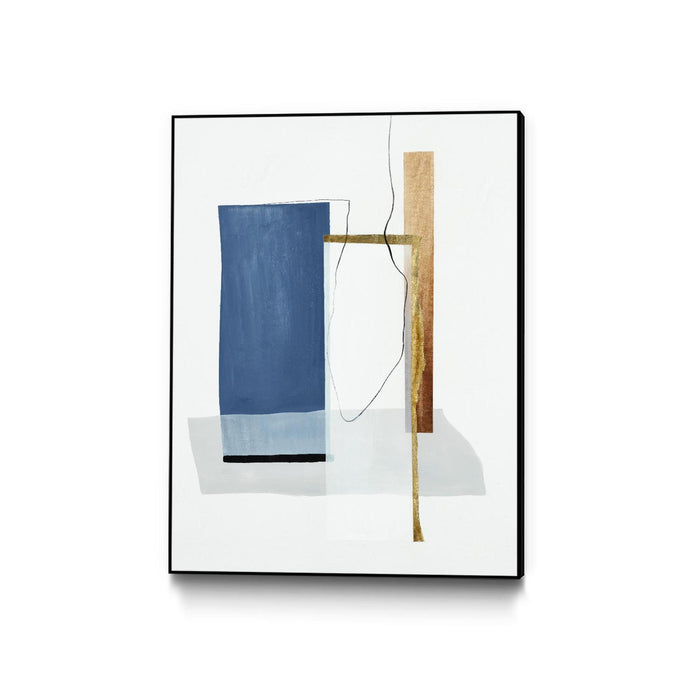 \"Setting Early Ii\" Canvas Framed Black 24x32 Wall Art