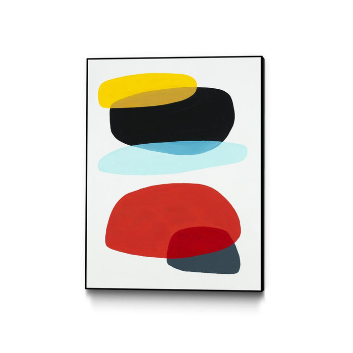 \"Joy And Pop Ii\" Canvas Framed Black 24x32 Wall Art