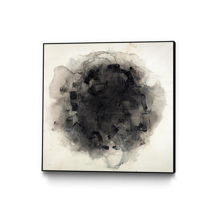 \"Positives And Negatives I\" Canvas Framed Black 20x20 Wall Art