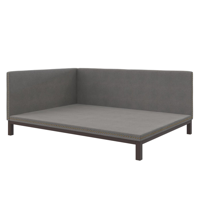 Dorel Home Atwater Living Doris Full Upholstered Daybed - Grey