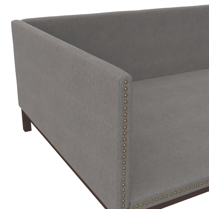 Dorel Home Atwater Living Doris Full Upholstered Daybed - Grey
