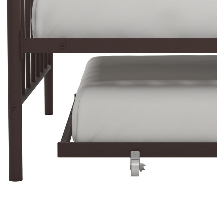 Dorel Home Atwater Living Maisie Queen Daybed and Full Trundle Set - Bronze
