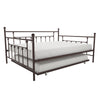 Dorel Home Atwater Living Maisie Queen Daybed and Full Trundle Set - Bronze