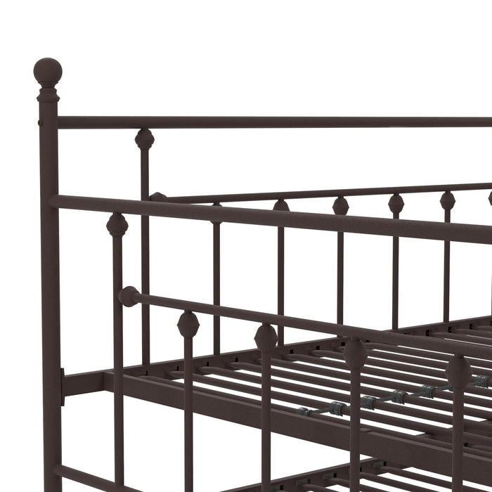 Dorel Home Atwater Living Maisie Queen Daybed and Full Trundle Set - Bronze