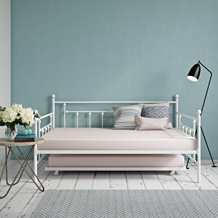 Atwater Living Maisie Full Daybed and Twin Trundle - White
