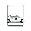 \"Porsche\" Canvas Framed Black 24x32 Wall Art