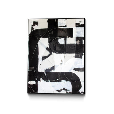 "Race Track " Canvas Framed Black 24x32 Wall Art