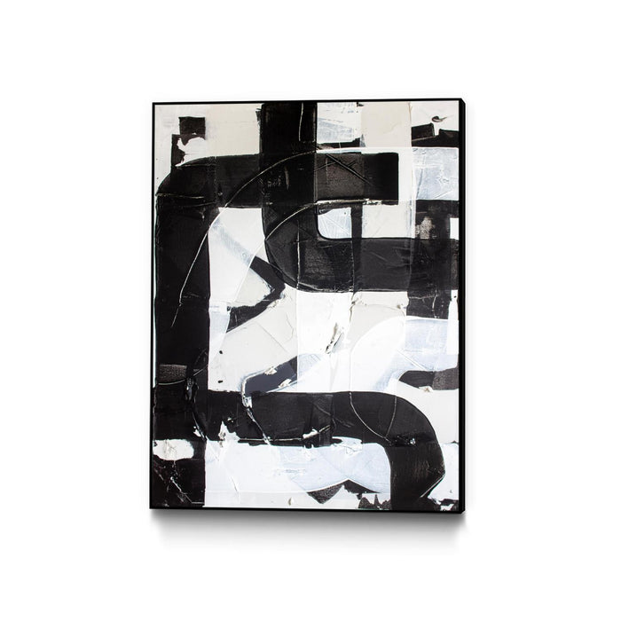 \"Race Track \" Canvas Framed Black 18x24 Wall Art