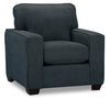 Fiona Chenille Chair - Navy