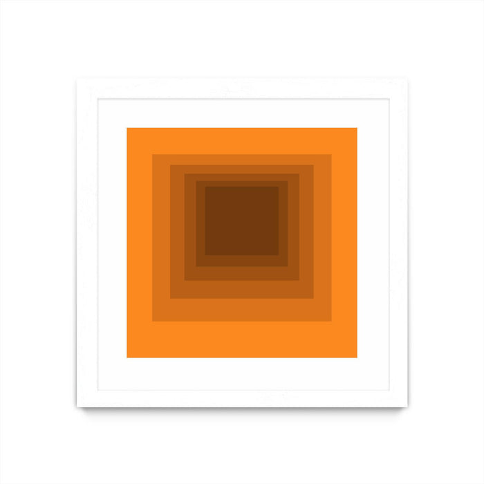\"After Josef F\" Matted and Framed White 30x30 Wall Art