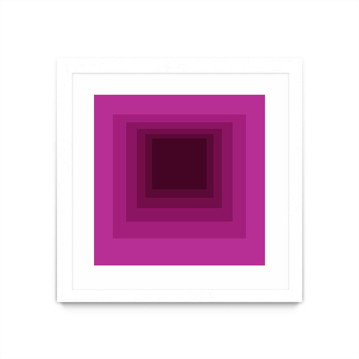 \"After Josef G\" Matted and Framed White 36x36 Wall Art