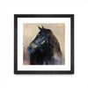 \"Ritzy\" Matted and Framed Black 36x36 Wall Art