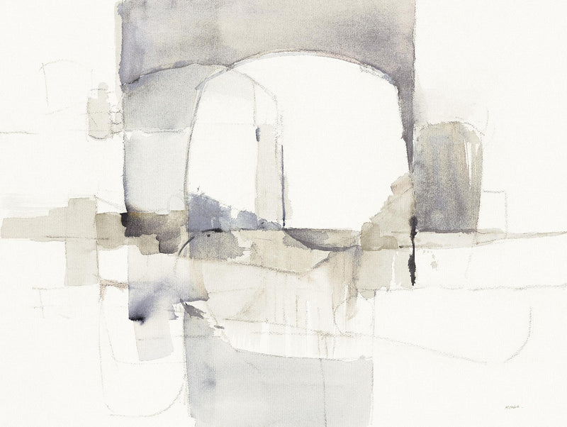 \"Improvisation I Gray\" Giant Art 72x54 Wall Art